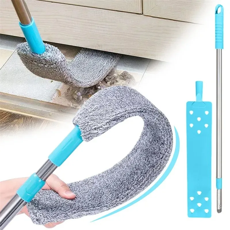 Brosse à Poussière de Chevet à Long Manche ,Parfait pour un Nettoyage Rapide et Efficace