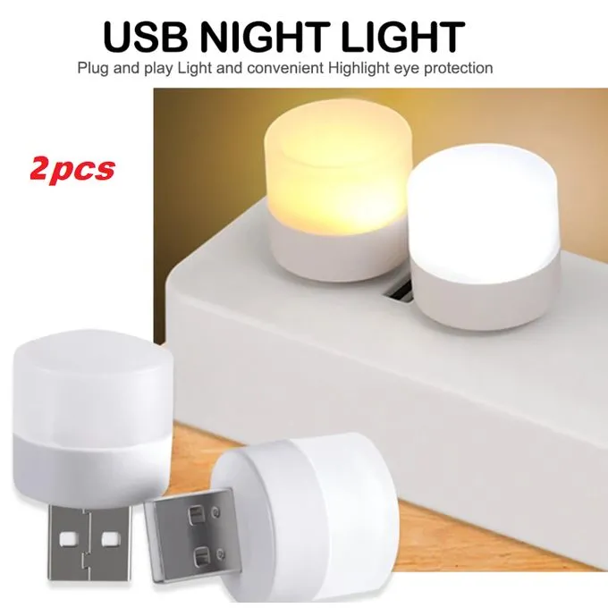Éclairez votre espace de travail avec nos Mini Lampes LED USB pour Ordinateur 2 pcs