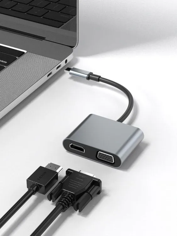 Adaptateur USB numérique multiport 4 IN-1 Hub Type C vers HD 4 ports