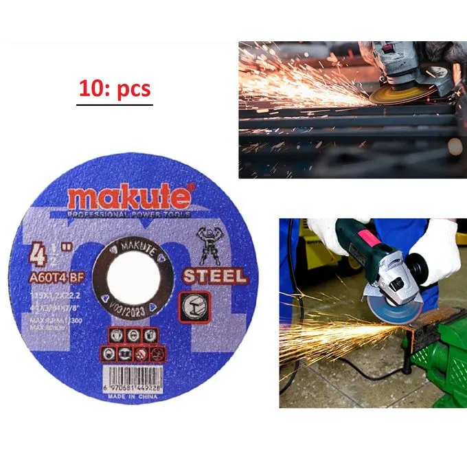 Précision et puissance Ensemble de 10 disques à tronçonner Makute pour métal et acier