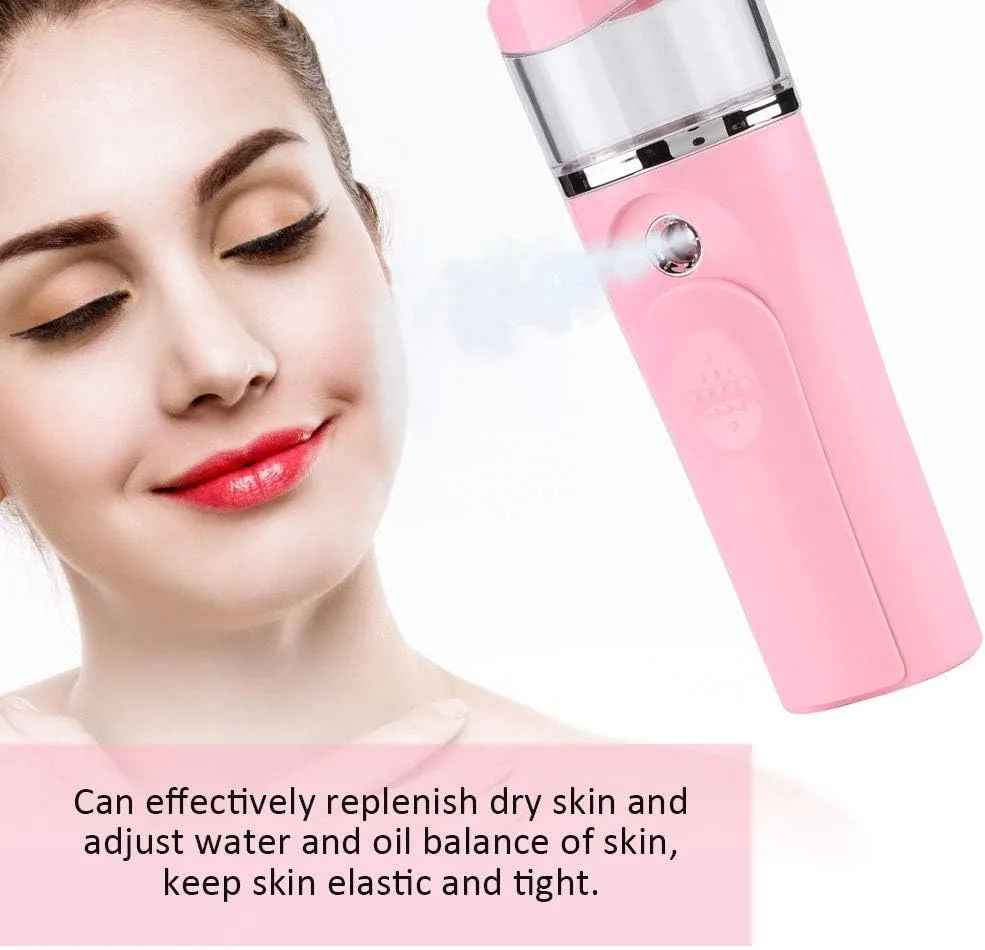 Soin Visage de Luxe Vapeur 3 en 1 avec Lumière UV Noire et Lampe Grossissante