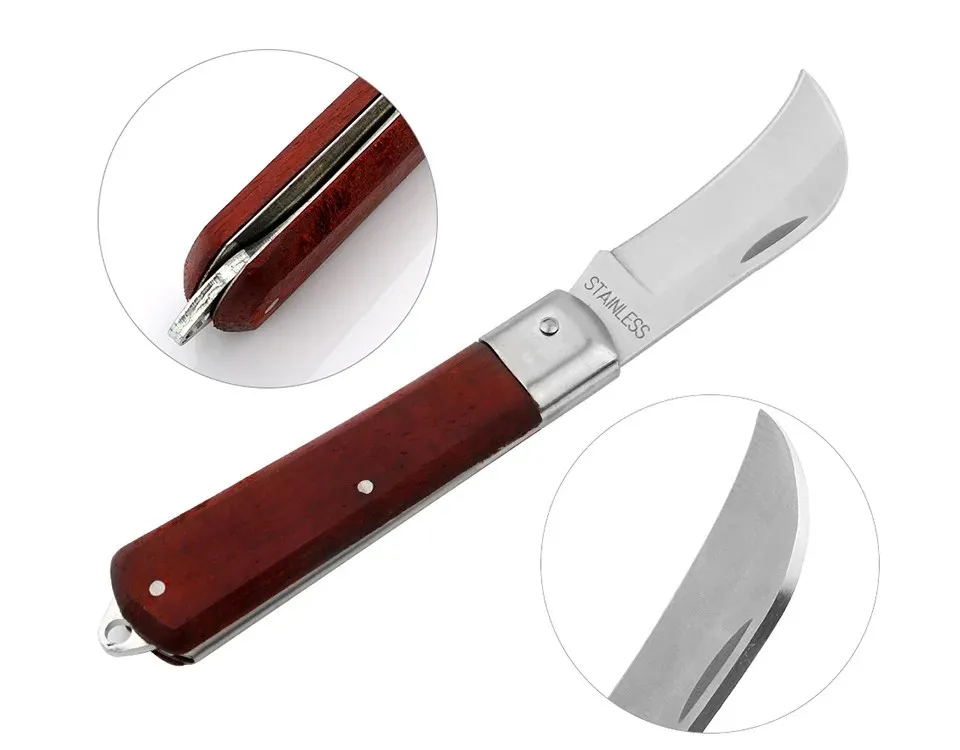 Couteau Pliant de Poche Tout-En-Un pour Camping et Plein Air