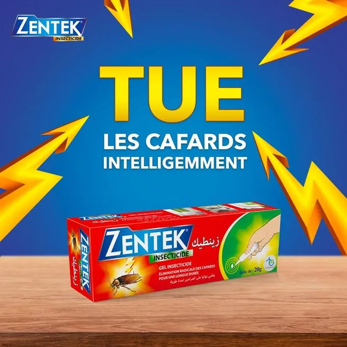 Zentek Gel Insecticide Professionnel Une Barrière Impénétrable de 35g