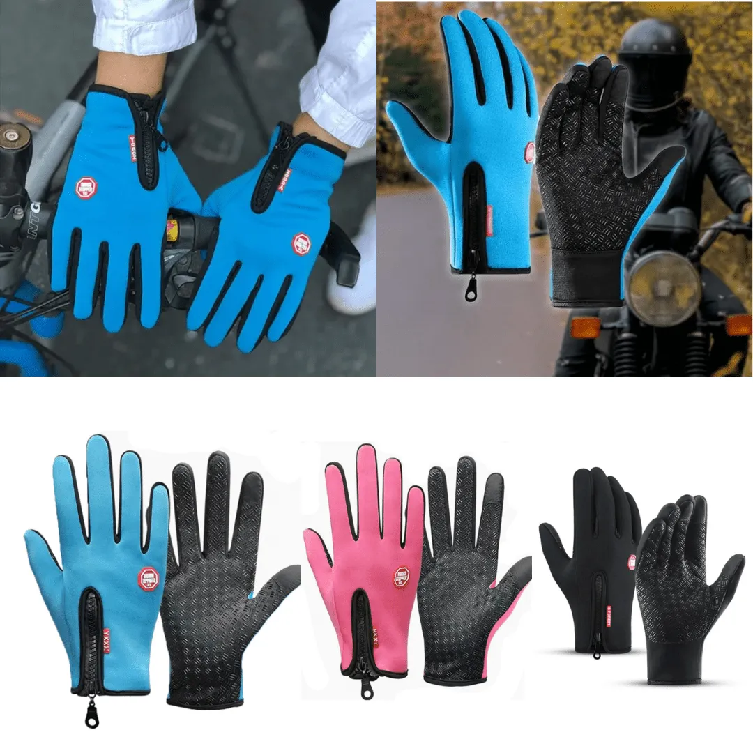 Gants de Cyclisme d'Hiver Confort et Antidérapance pour des Aventures en Plein Air (colleur aléatoire)