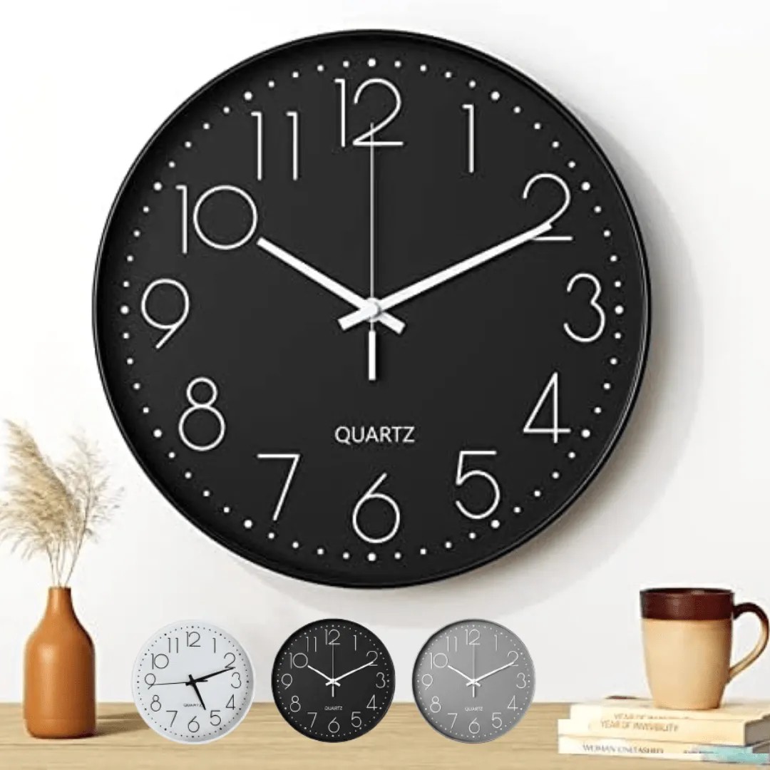 Horloge Numérique Murale 30x30cm, Idéale pour la Maison (colleur aléatoire)