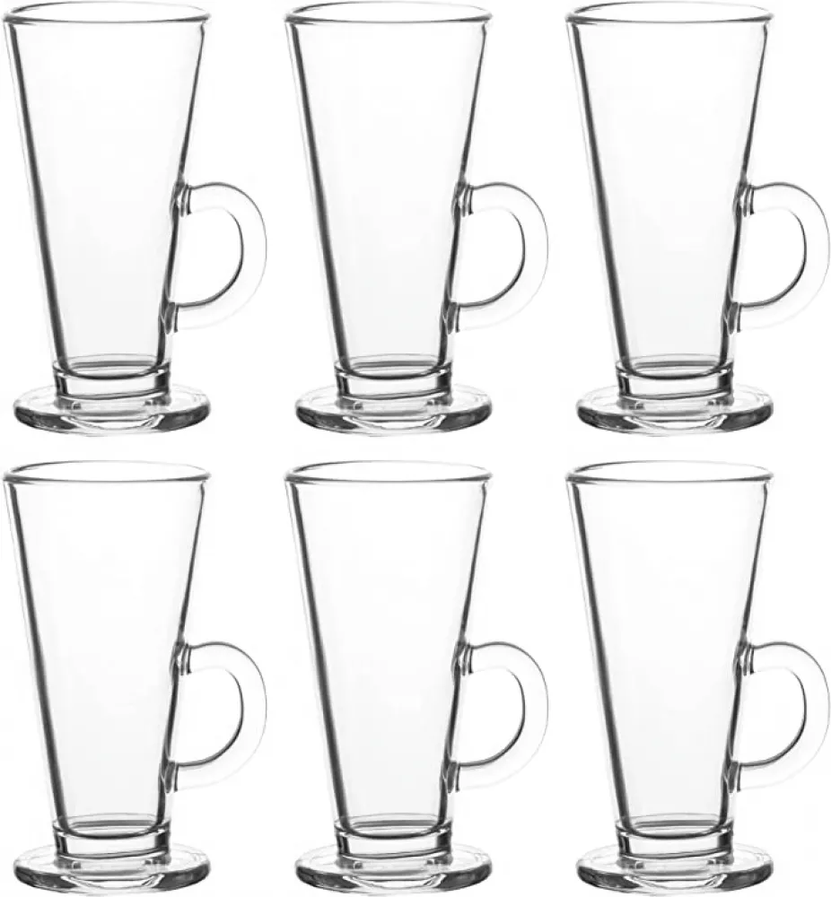 Élégance Translucide Ensemble de 6 Tasses en Verre Pure