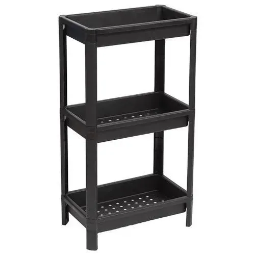 Étagère de Cuisine et Salle de Bain en Plastique à 3 Niveaux