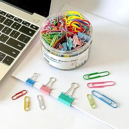 Ensemble de Clips et Élastiques Colorés pour Organisation