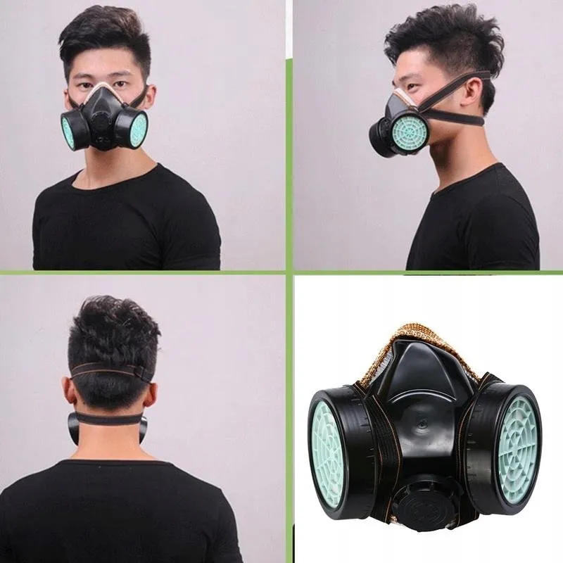 Masque Double Cartouche Anti-poussière et à Gaz