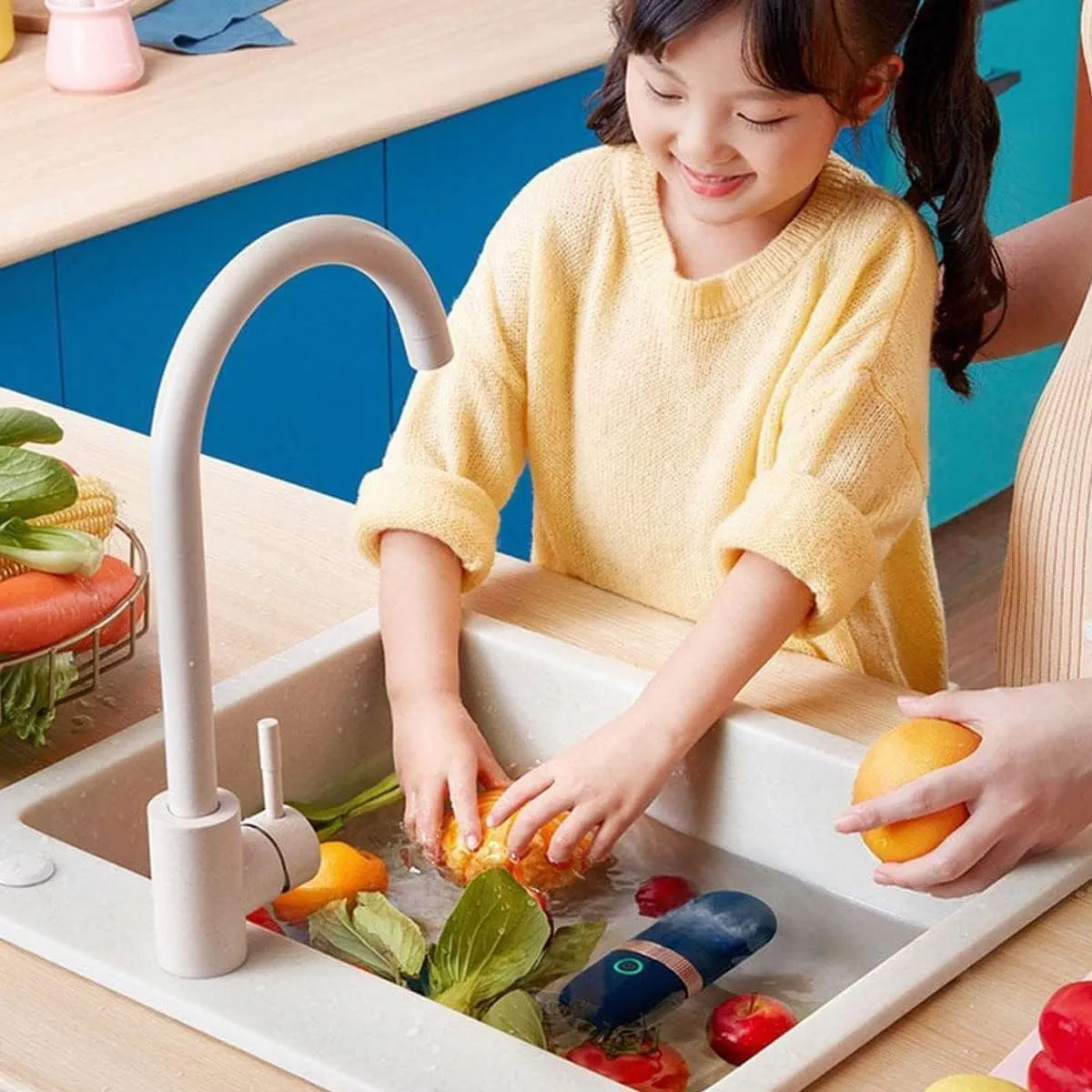 Lavez vos fruits et légumes en toute simplicité avec notre Machine à laver portable USB