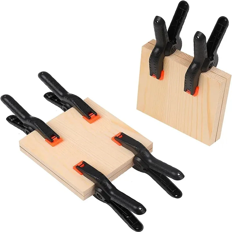 Ensemble de 2 Serre-joints Mécaniques à Cliquet Rapide pour Table d'Atelier