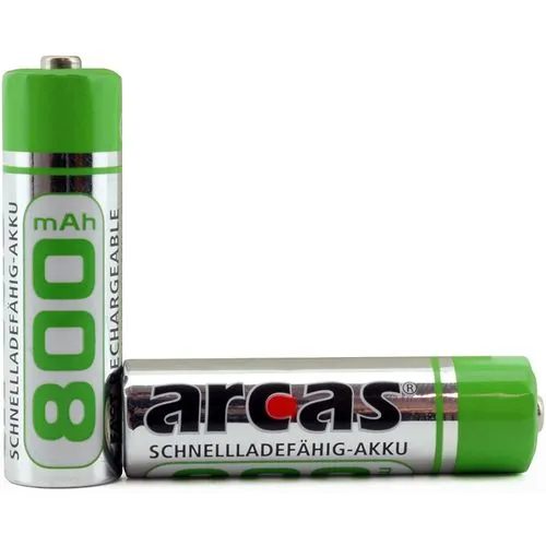 Arcas 2  Des Piles AA Rechargeables Puissantes à 800mAh