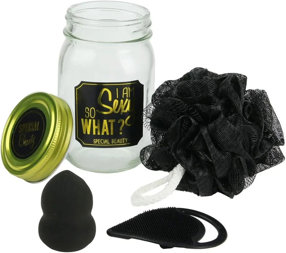 Rituel de Beauté Exquis Découvrez notre Pack Pot Mason Nettoyage Spécial Noir