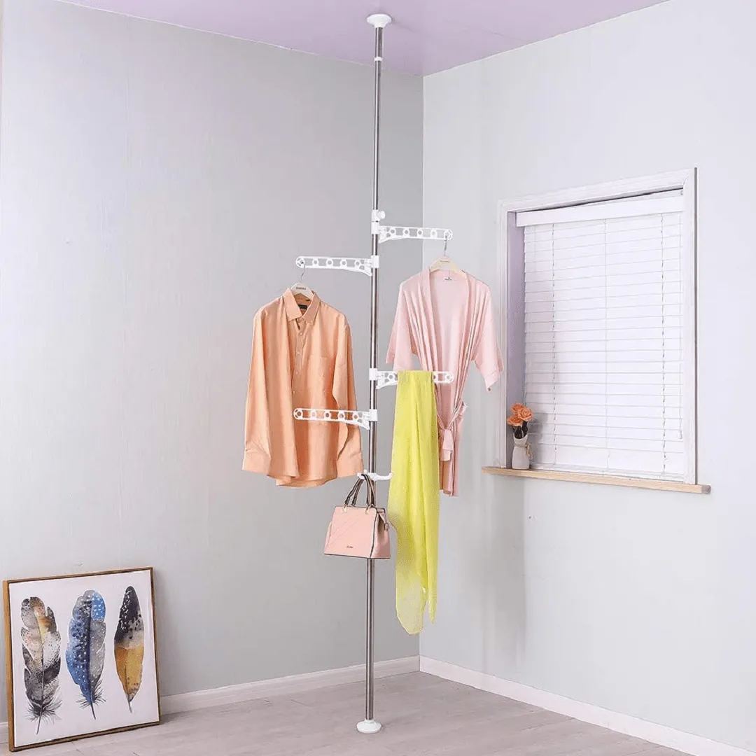 Cintre à vêtements sur pied pour chambre à coucher balcon, séchage de vêtement