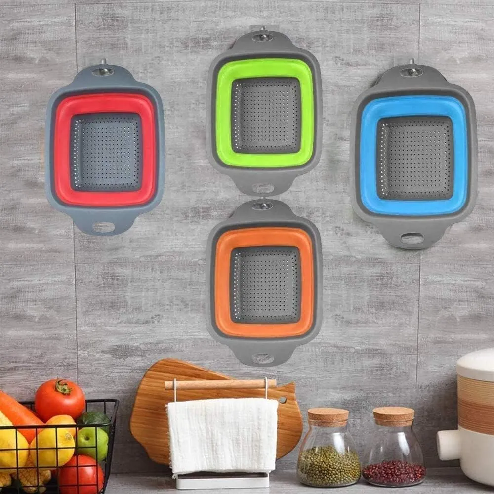 Optimisez votre espace avec notre Panier de Vidange Carrée en Silicone Pliable (colleur aléatoire)