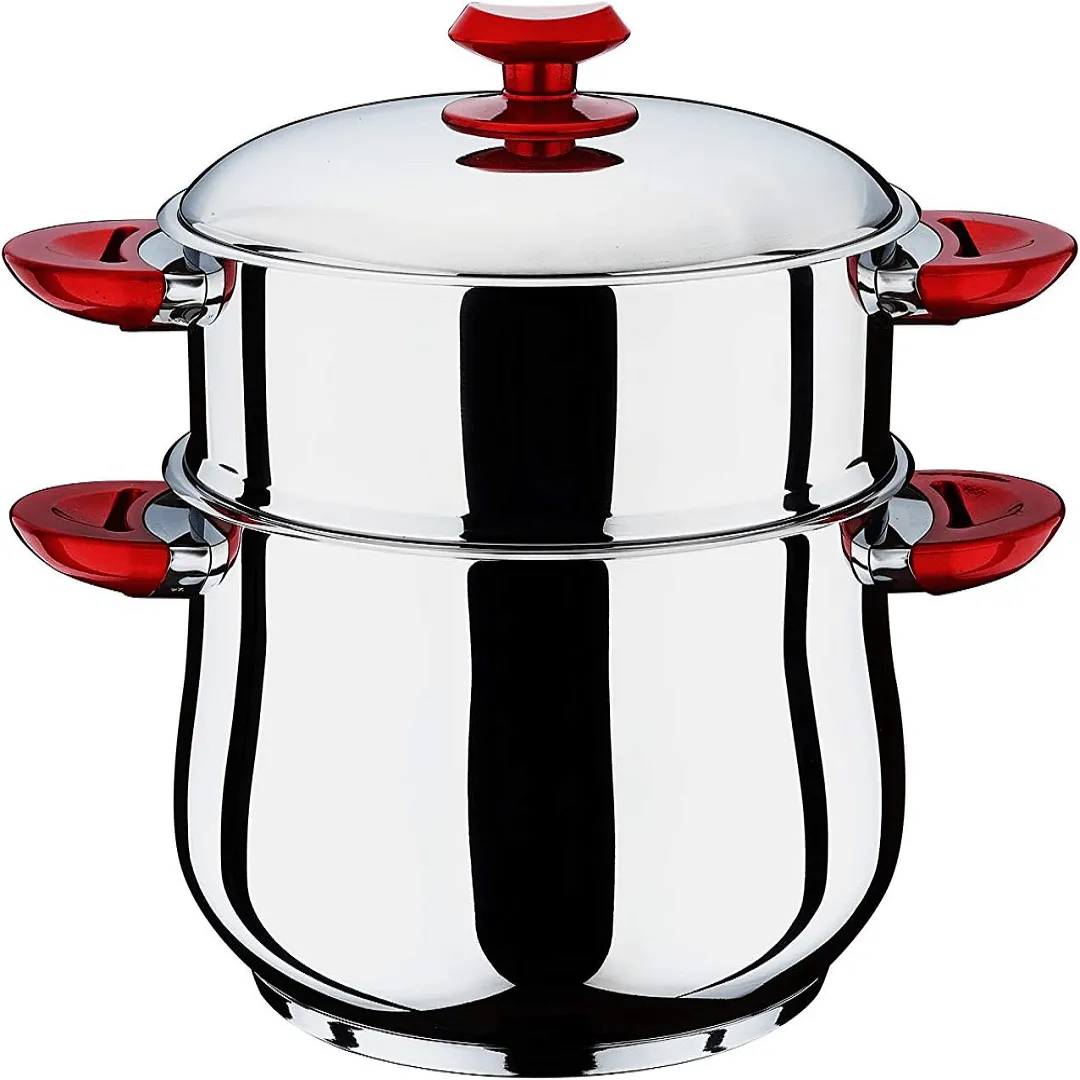 Couscoussier en Inox Élégance et Performance Culinaire