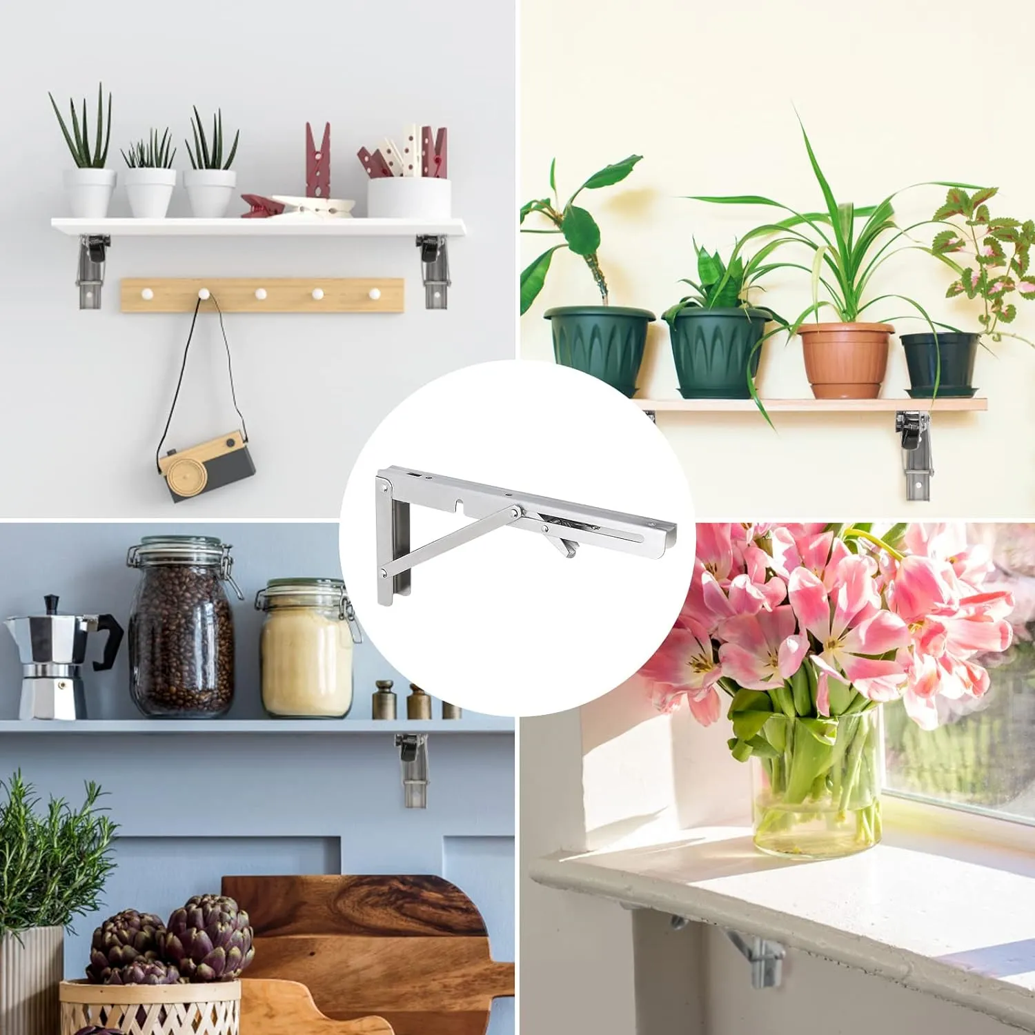 Stabilité Redéfinie Découvrez nos 2 Pcs Triangle Support Table Pliable