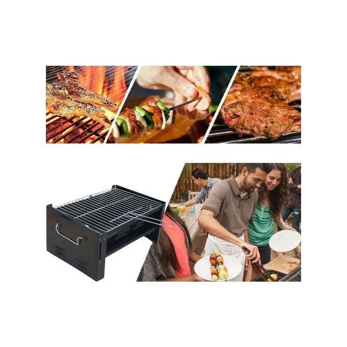 L'Essentiel du Barbecue en Plein Air Découvrez notre Barbecue Pliable à Charbon pour le Camping