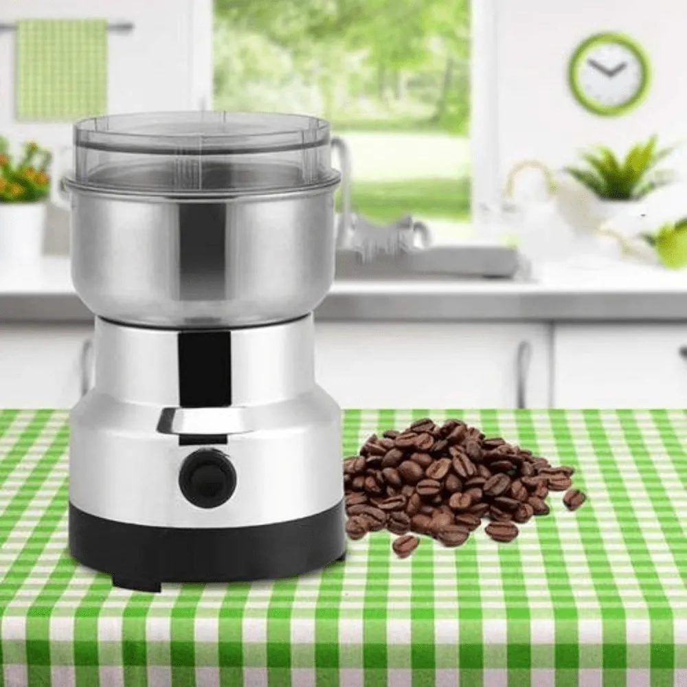 Moulin à Café Electrique en Acier Inoxydable pour Bureau Domicile Cuisine