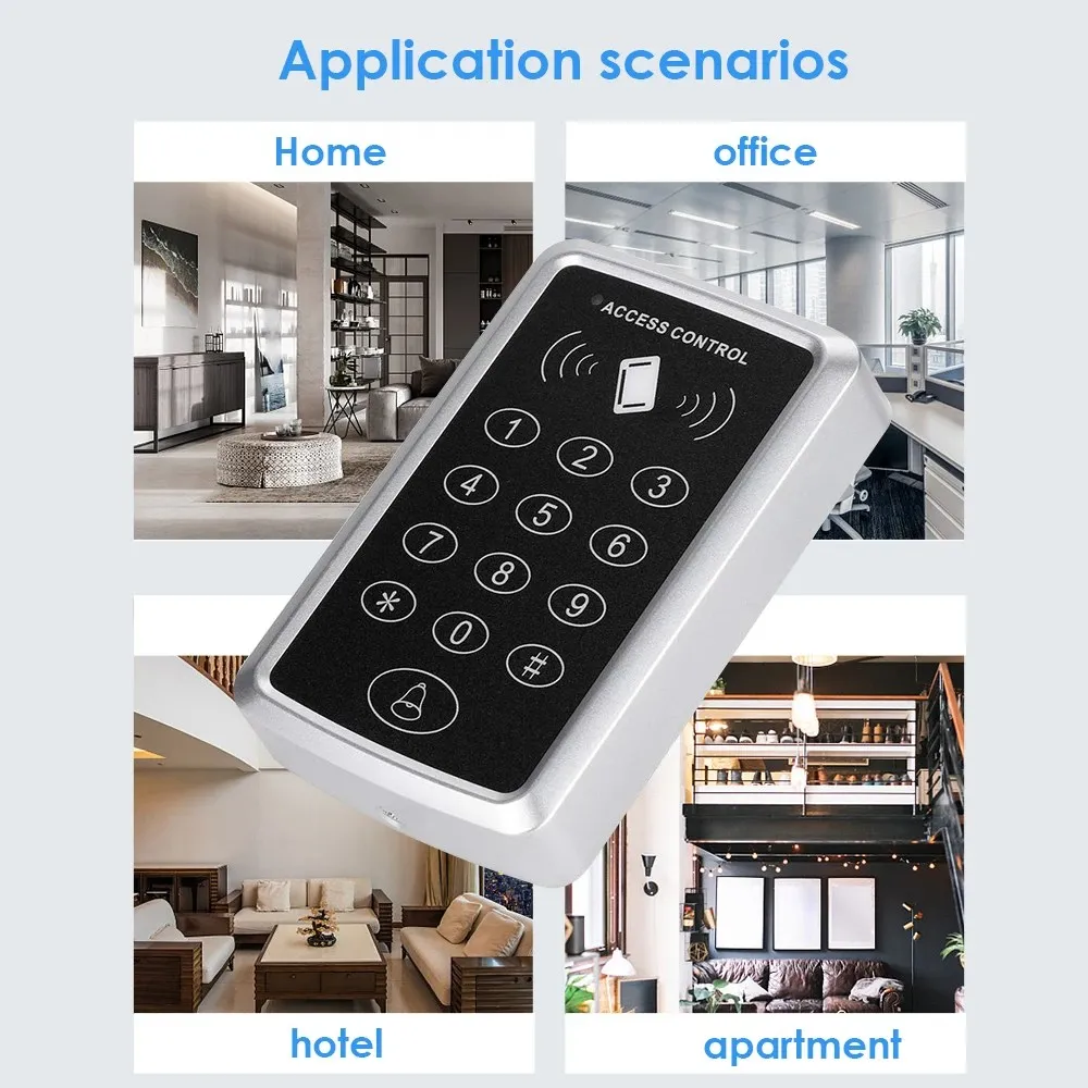 Contrôle d'accès avancé  Serrure de porte RFID avec lecteur d'IDCard et mot de passe