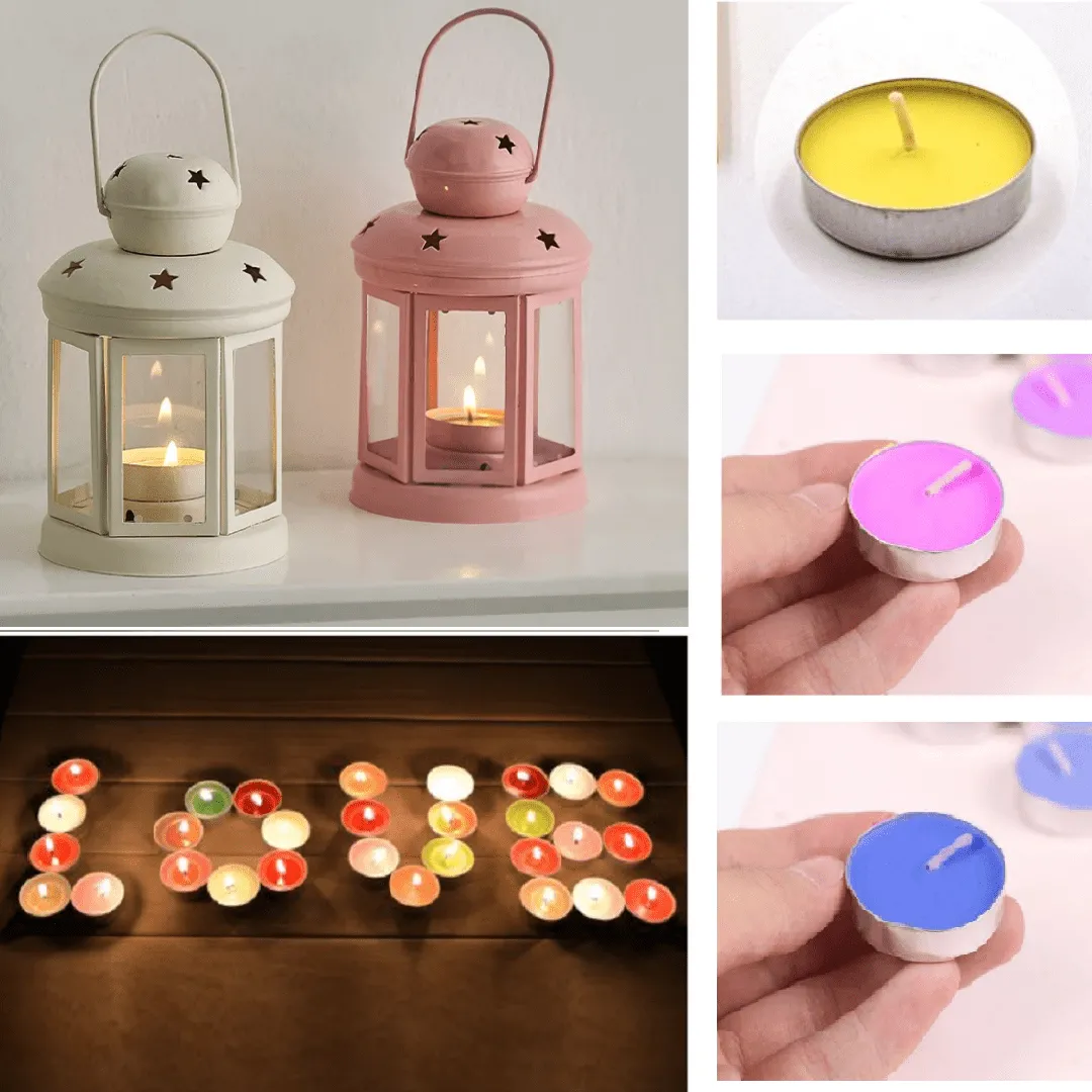 Ensemble de 10 petites Bougies Parfumées romantiques
