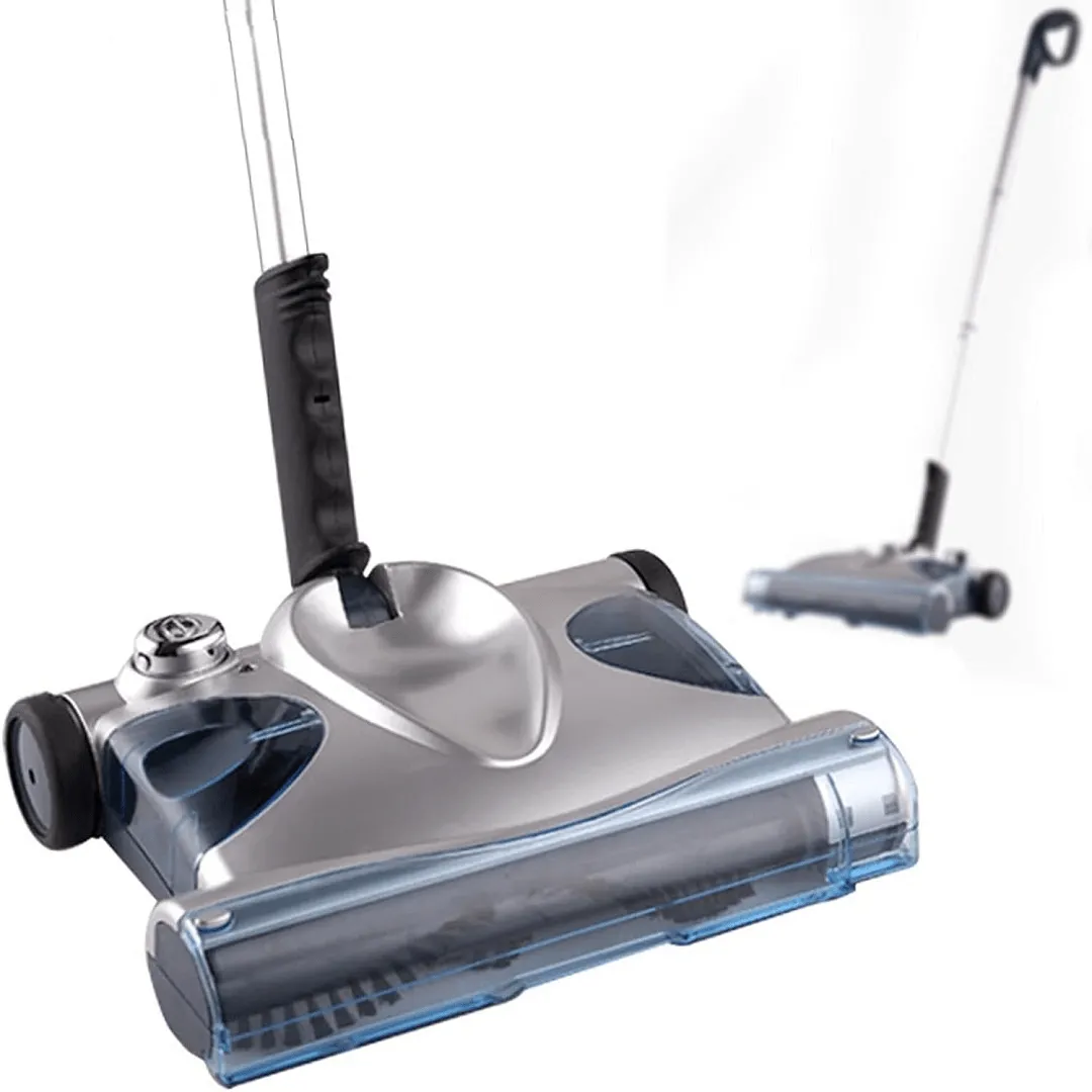 Aspirateur et collecteur de poussière sans fil rechargeables à poussée manuelle