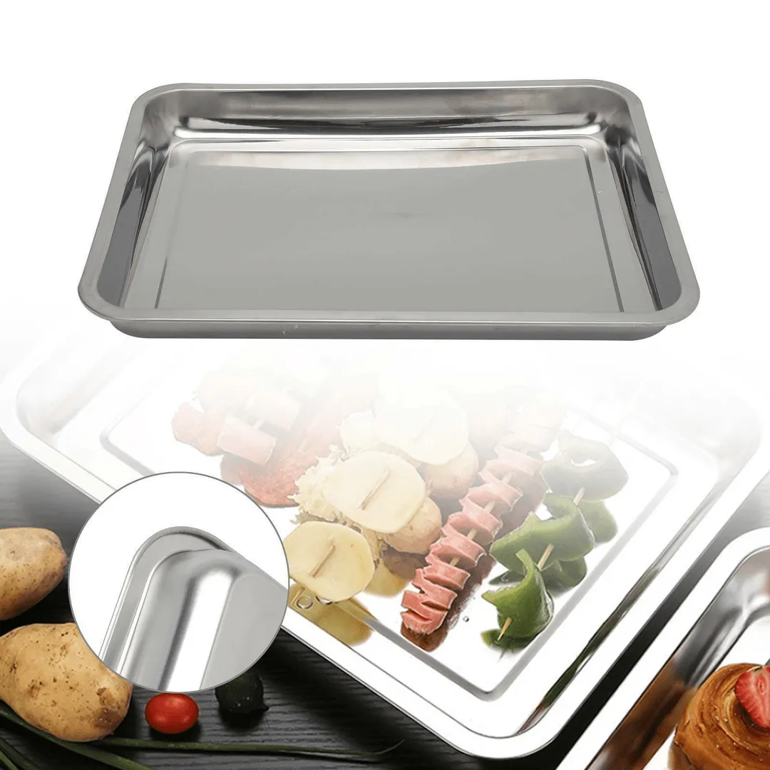 Plateau Rectangulaire de Rangement Multifonction pour BBQ