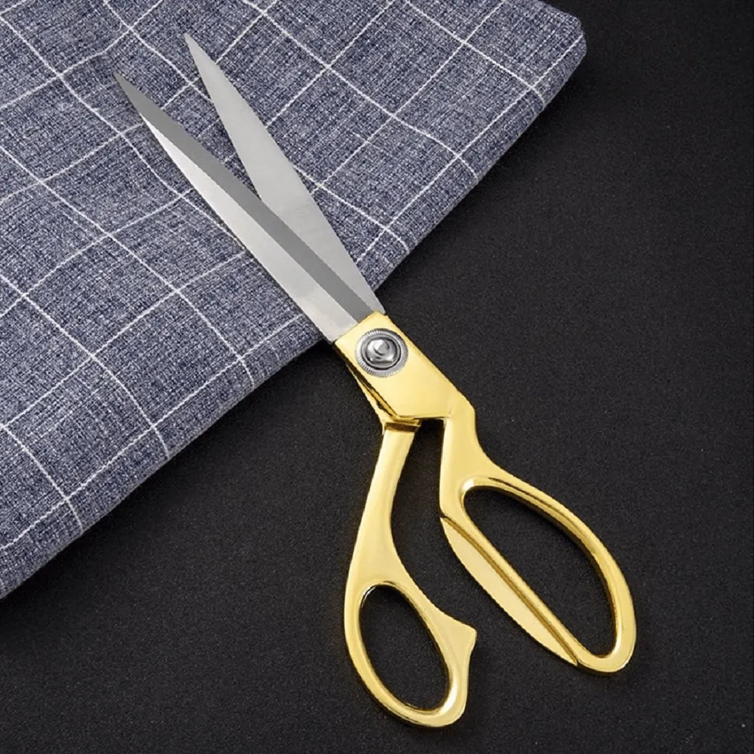 Ciseaux professionnels doré 23 cm multi-usages et Haut de Gamme