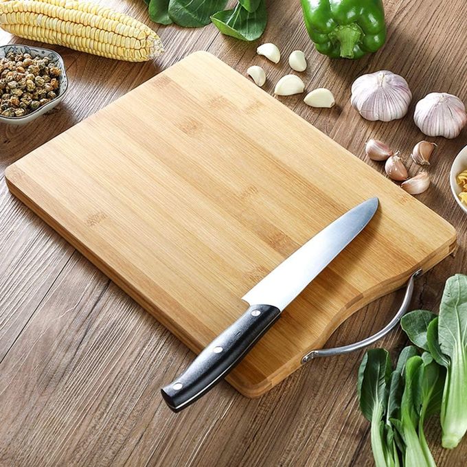 Planche à découper pour cuisine avec poignée, idéale pour viande et légumes