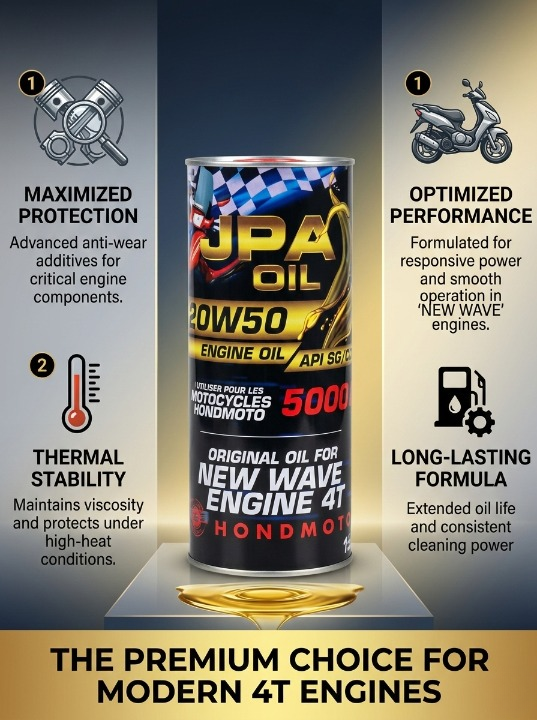 Huile moteur multigrade 20W50, 1L, performance longue durée jusqu’à 5000 km