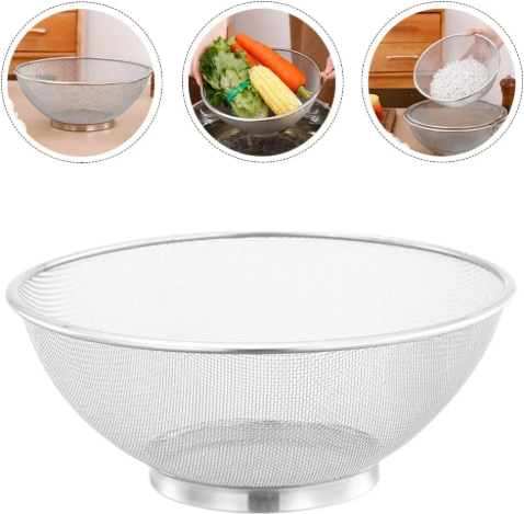 Le Choix de la Qualité  Panier de Lavage de Riz en Acier Inoxydable Domestique