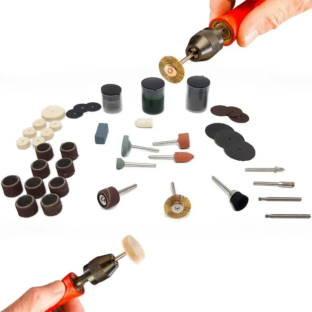 Kit 105 Pièces d'Accessoires Universel pour Mini Meuleuse - pour Polissage, Ponçage et Gravure