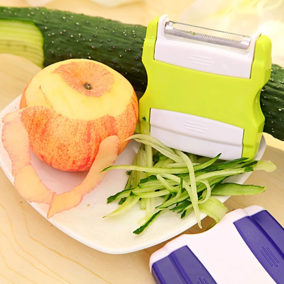 Éplucheur double tête portable et réglable pour cuisine