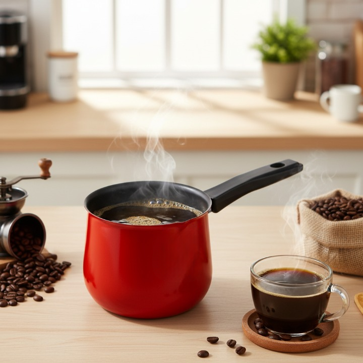 Casserole antiadhésive pour lait, thé et café