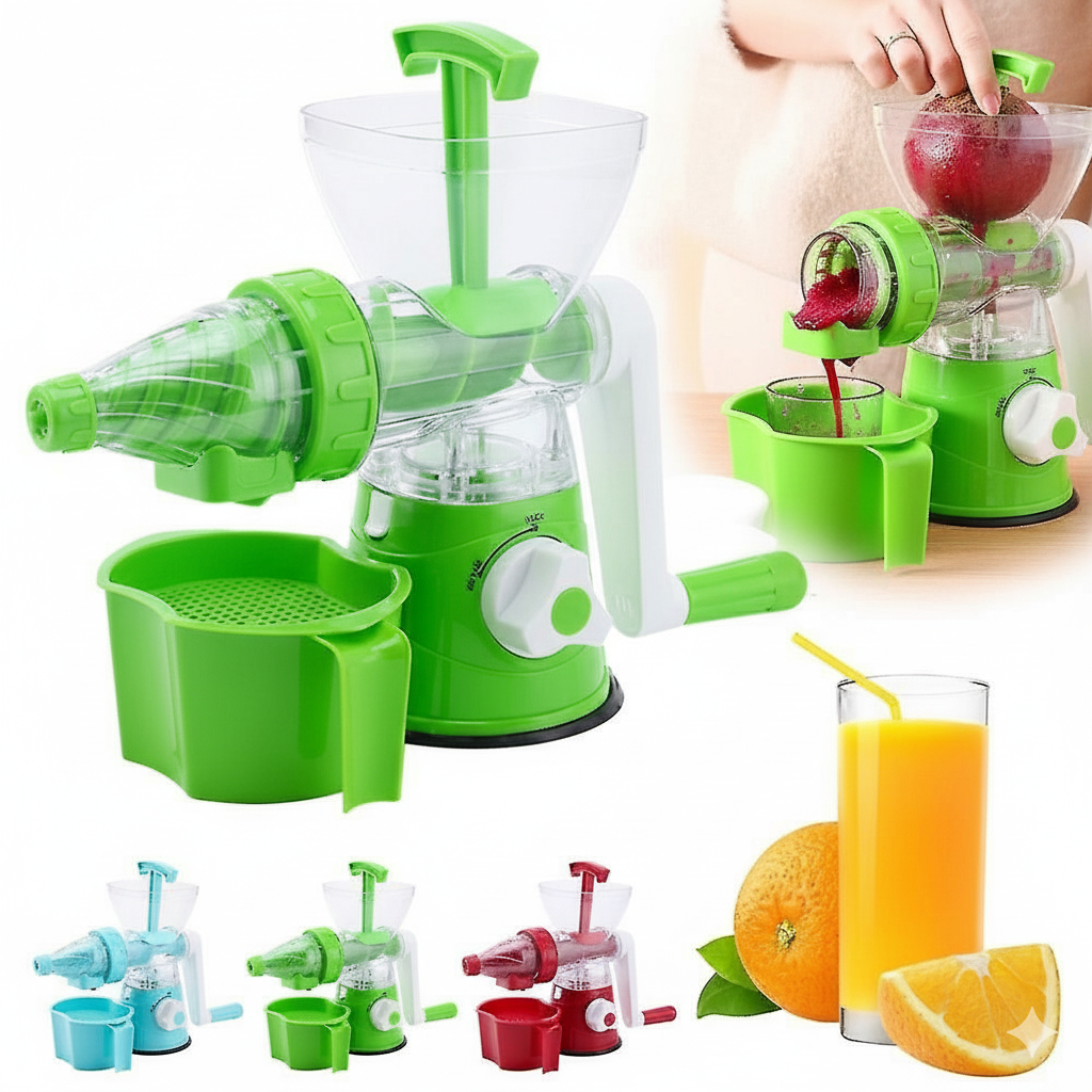 Extracteur manuel de jus à manivelle pour fruits frais (colleur aléatoire)