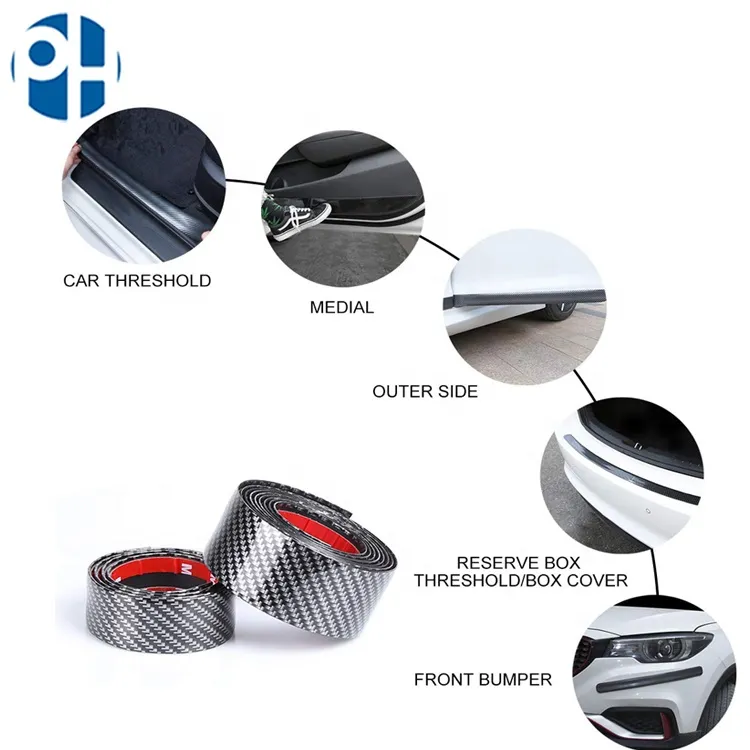 Ruban de Protection Carbone 5D – Protection de Seuil de Porte, Pare-choc et Carrosserie