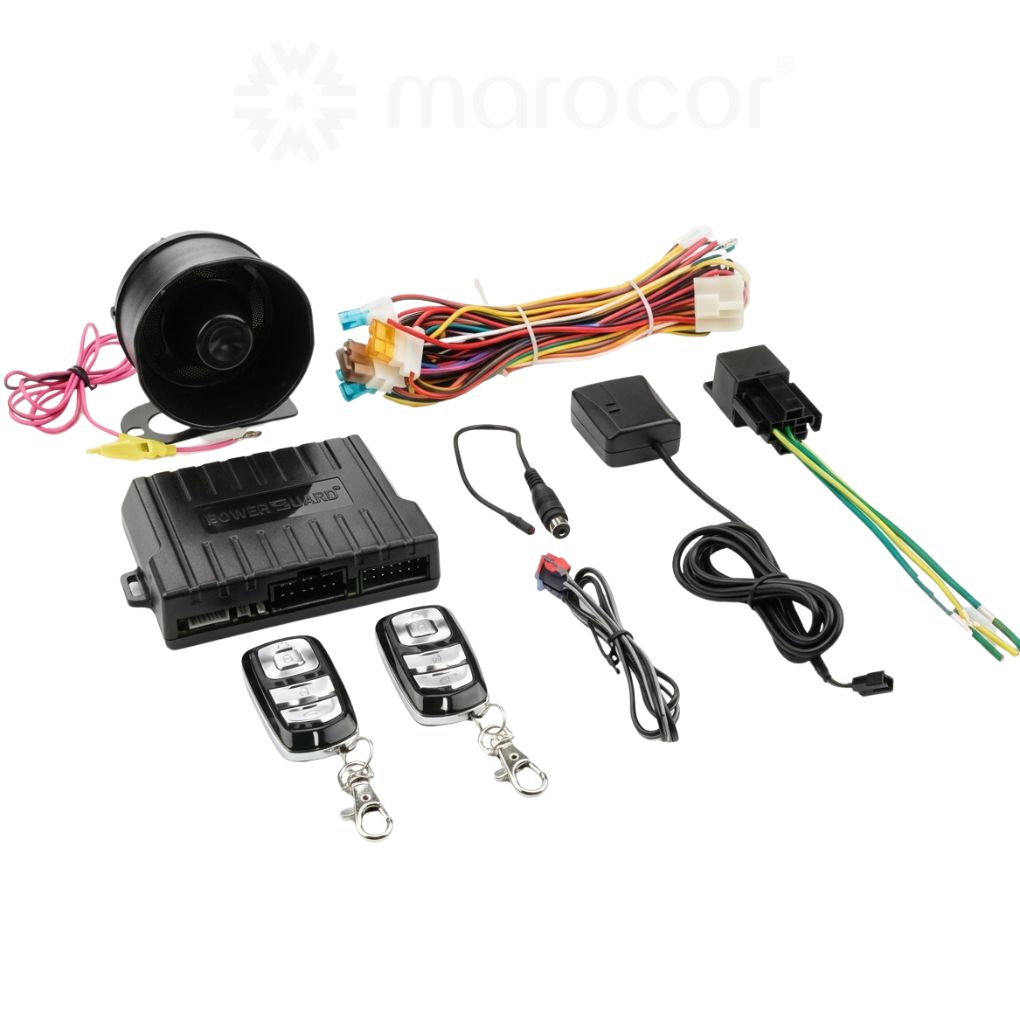 Kit d'Alarme de Voiture Universel Steel Mate - Haute Sécurité, 2 Télécommandes Métalliques