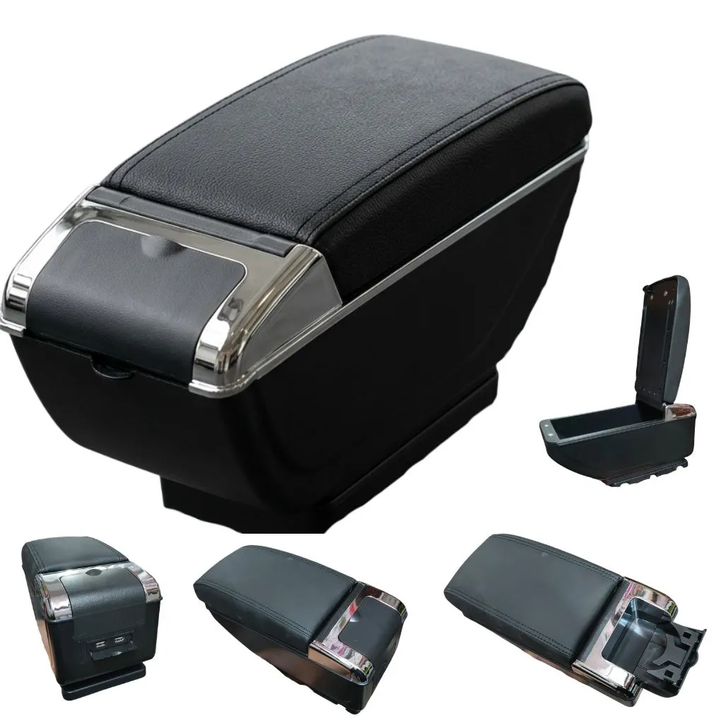 Accoudoir Central Universel de Voiture Premium – Rangement & Confort en Cuir Synthétique