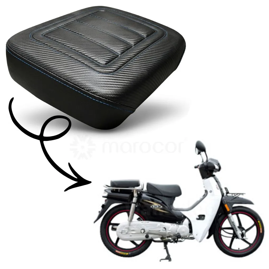 Selle Confort Premium– Finition Carbone et Surpiqûres – Édition Spéciale