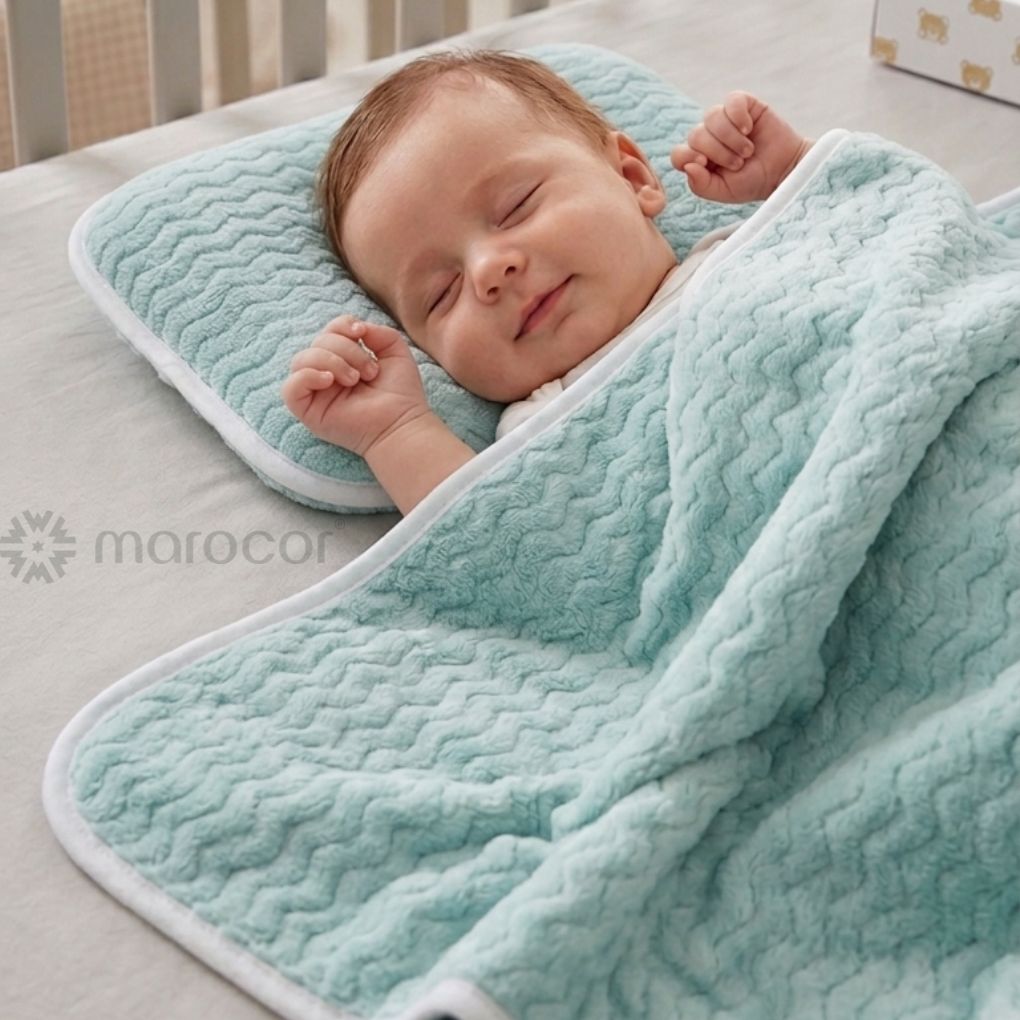 Coffret Cadeau de Naissance Premium : Set d'Emmaillotage et Oreiller Ergonomique pour Nouveau-né