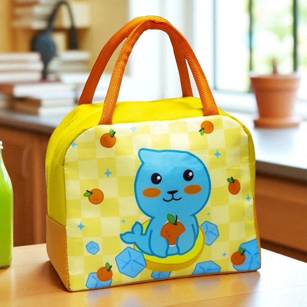Sac Isotherme Lunch Bag pour Enfant Phoque & Fruit - Parfait pour le Goûter et les Sorties