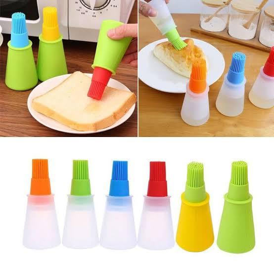Brosse en silicone résistante à la chaleur pour huile et cuisson au four ou barbecue (colleur aléatoire)