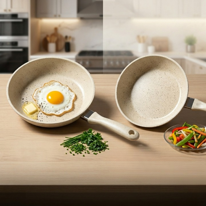 Poêle de cuisson durable et polyvalente