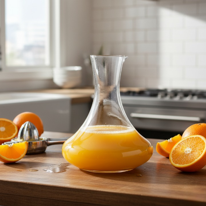 Pichet en verre pour servir les boissons, pratique et élégant