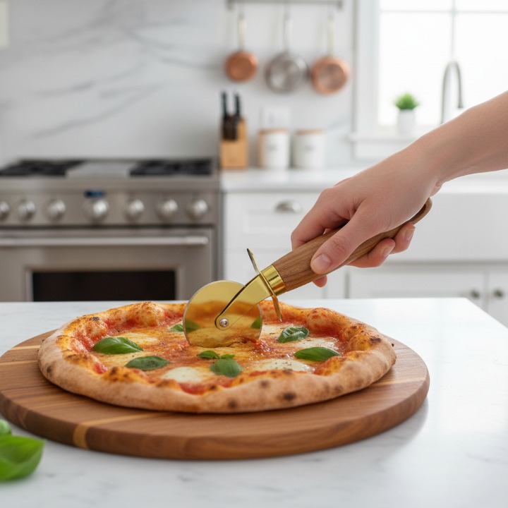 Roulette à pizza avec poignée ergonomique