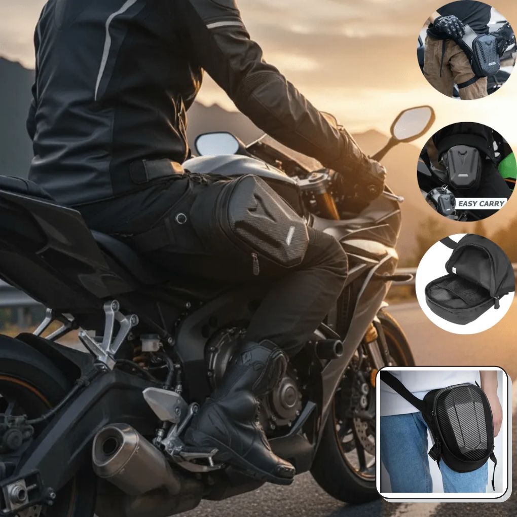 Sac de jambe multifonction étanche pour moto et plein air