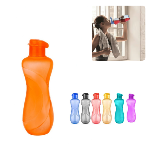 Bouteille d’eau pratique pour école, travail et sport (colleur aléatoire)