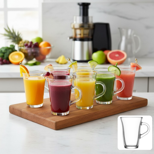Lot de 6 verres polyvalents pour jus et thé