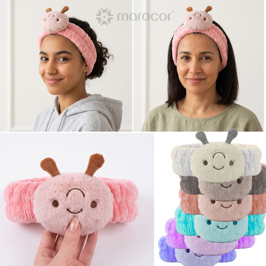 Bandeau de Soin Peluche Douceur et Style pour votre Routine Beauté