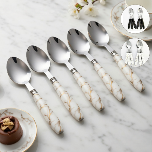 L'Alliance Parfaite Marbre et Acier Inoxydable pour un Design Raffiné (colleur aléatoire)